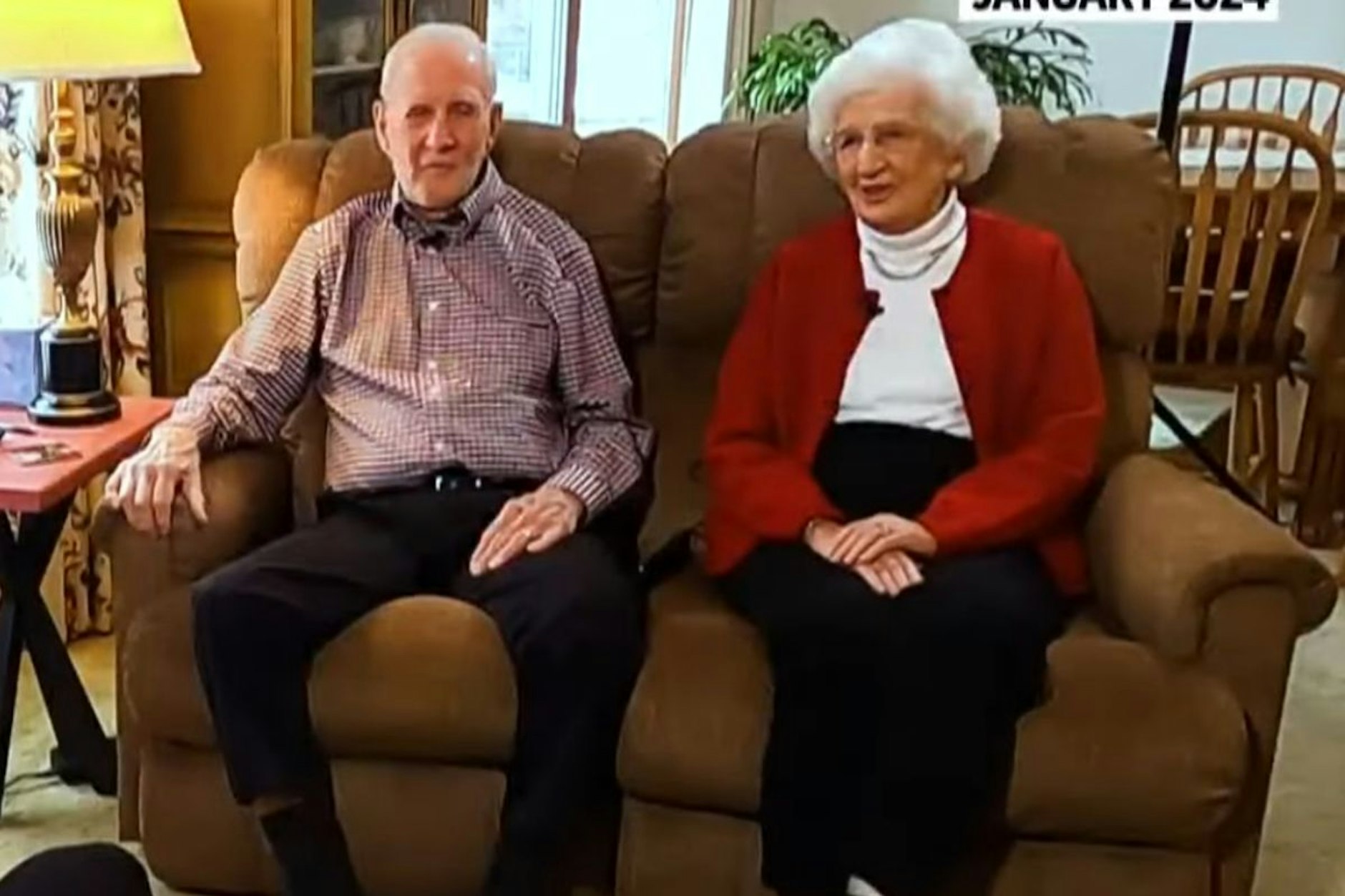 Bill Hassinger und Joanne Blakkan trafen sich nach 75 Jahren wieder.