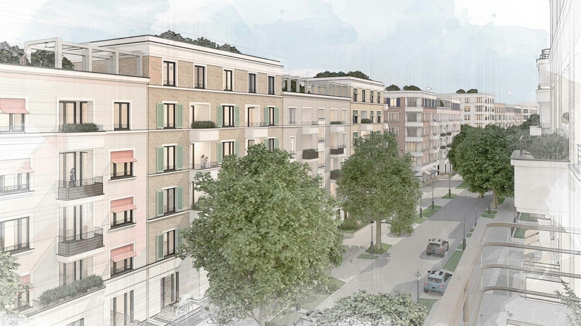 So soll das neue Stadtquartier Pankower Tor einmal aussehen.