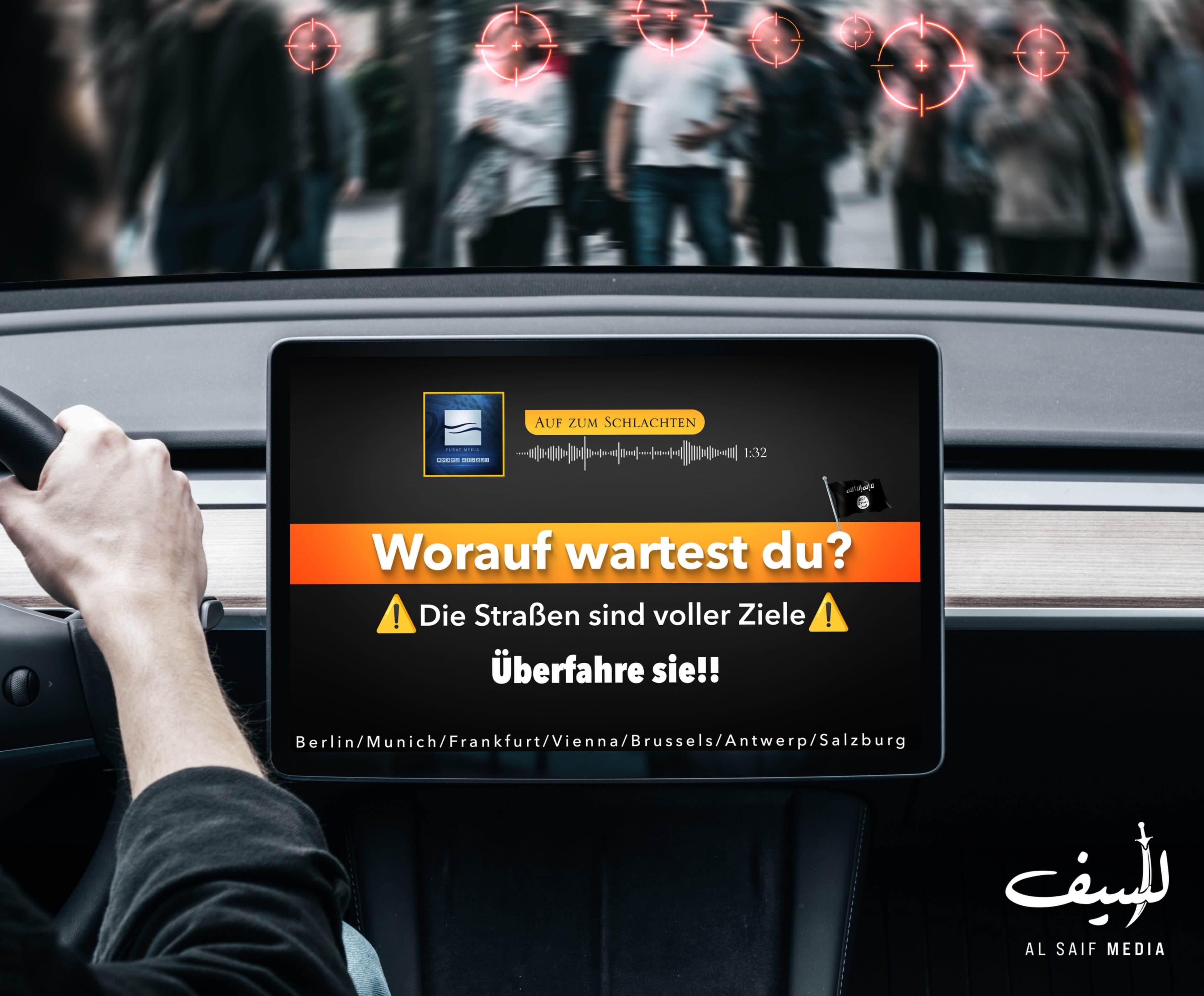 Terror-Horror! IS ruft auf, Menschen zu überfahren  – und nennt konkrete Ziele