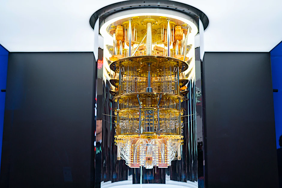 Ein IBM-Modell der Serie „Q System One“&nbsp;aus dem Jahr 2019 in Las Vegas. Dieses Modell war auch der erste in Europa stationierte Quantencomputer.