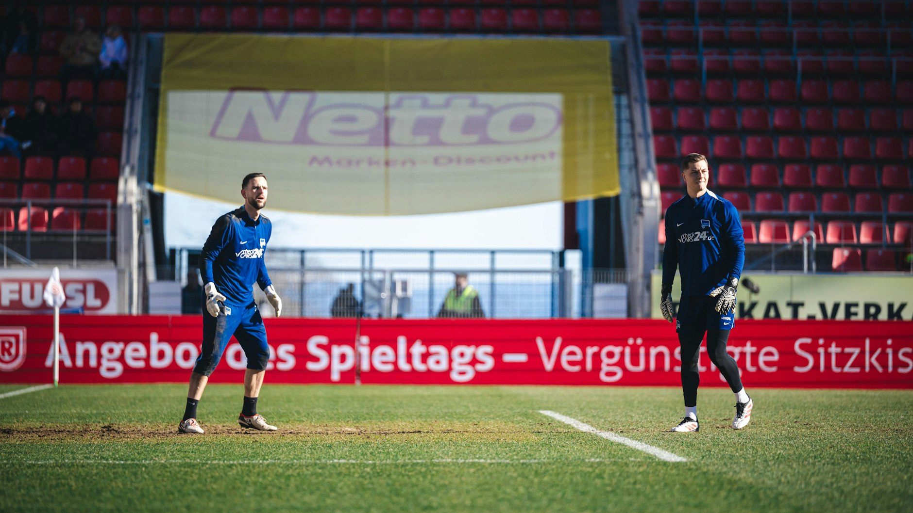 Es kann nur einen geben im Tor von Hertha BSC: Marius Gersbeck (l.) oder Tjark Ernst.