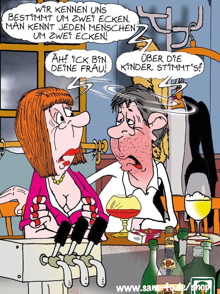Auch den Dienstag starten wir mit Humor und dem Cartoon von Zeichner Sam Paff aus Berlin.