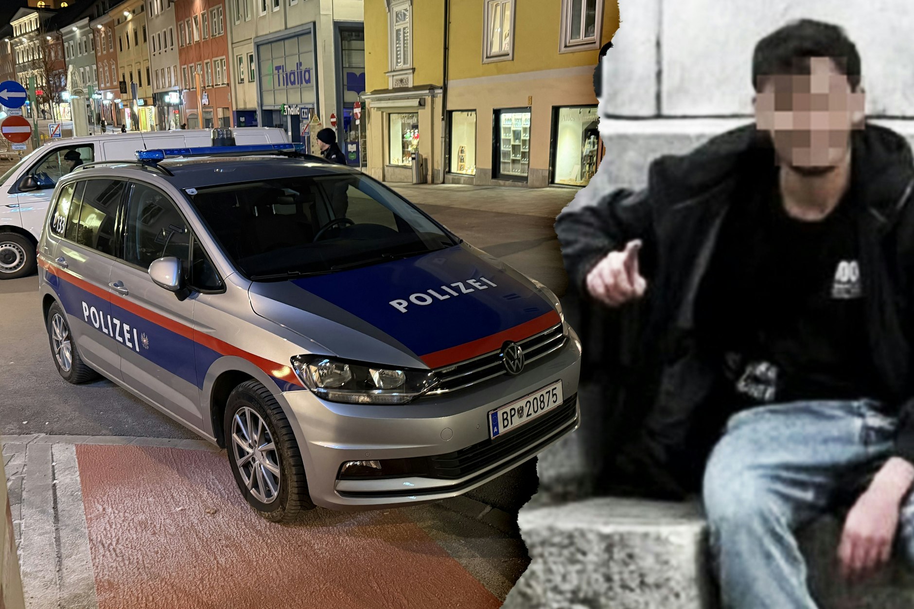 Nach seiner Horror-Tat grinste der Attentäter von Villach. Der Mann, der ihn anfuhr und damit Schlimmeres verhinderte, bekommt nun Morddrohungen.