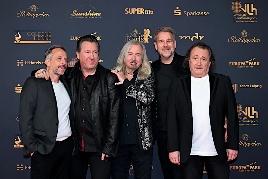 Die Band Karat 2024 beim Medienpreis Goldene Henne. 2025 feiert die Band 50-jähriges Jubiläum.