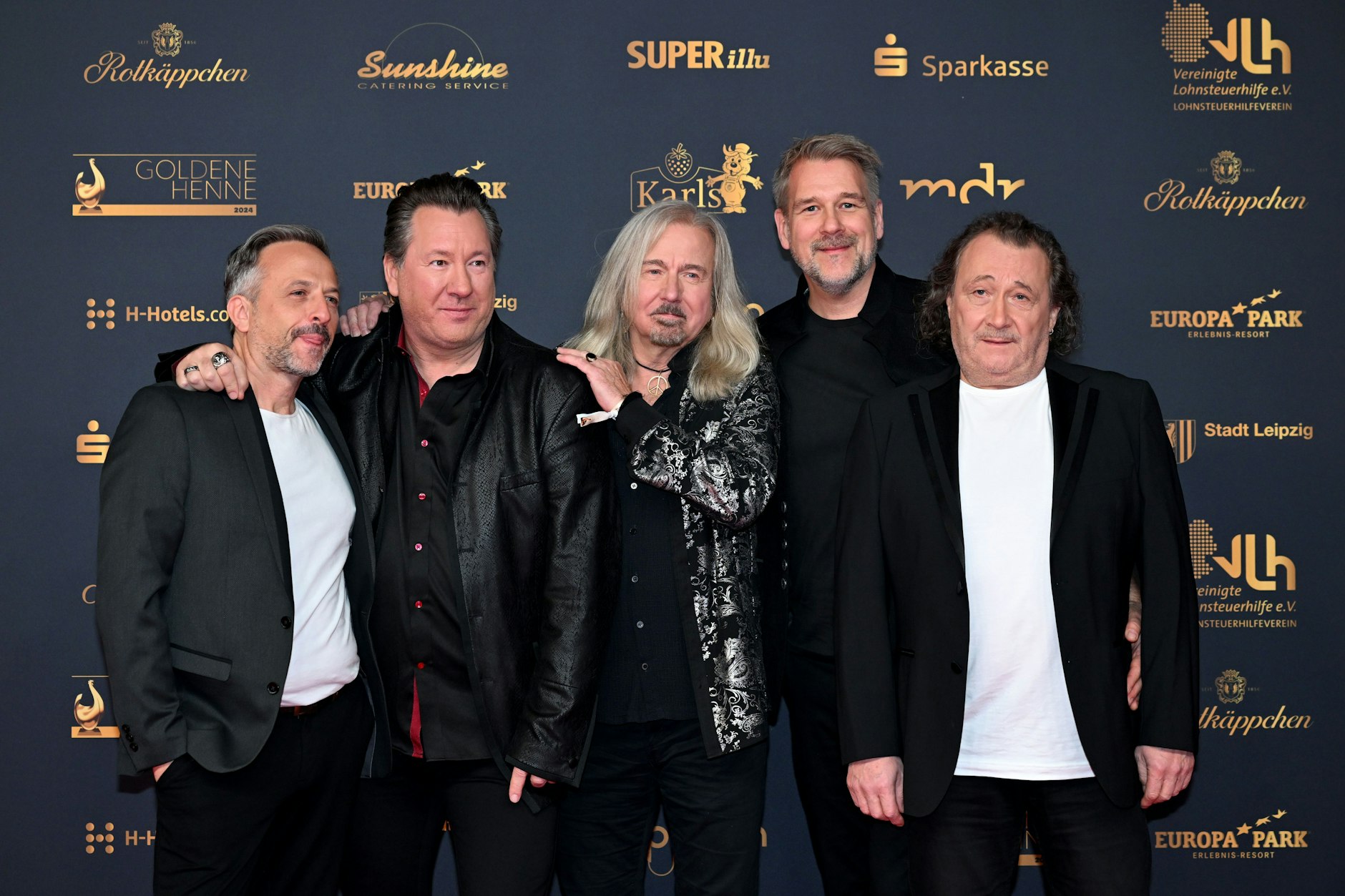 Die Band Karat 2024 beim Medienpreis Goldene Henne. 2025 feiert die Band 50-jähriges Jubiläum.