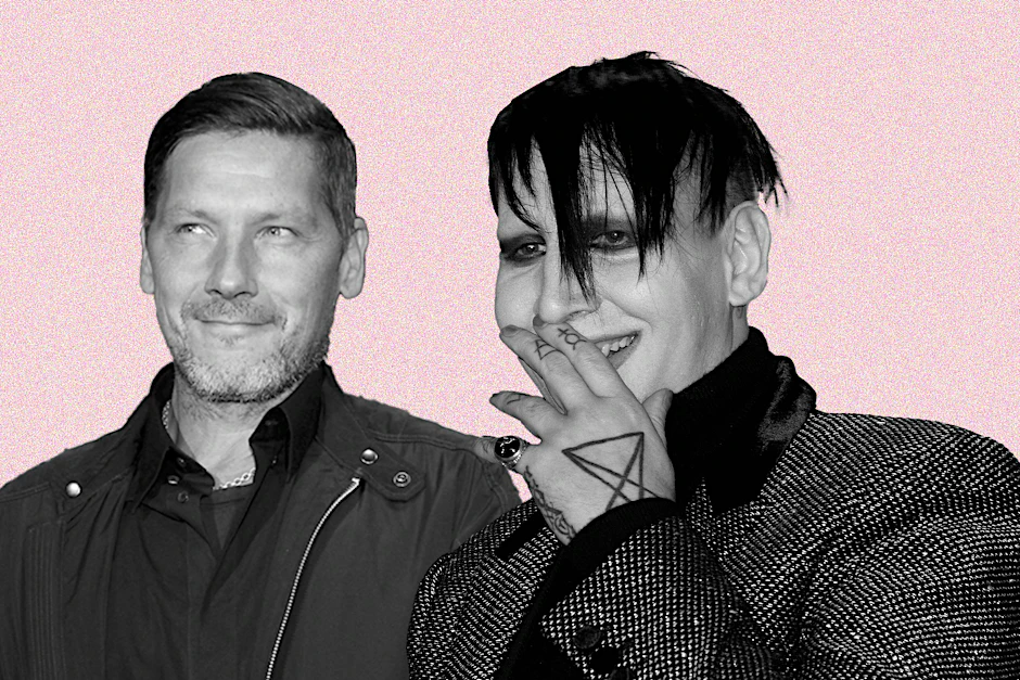 Rammstein-Schlagzeuger Christoph Schneider (l.) und Schockrocker Marilyn Manson (Illustration)