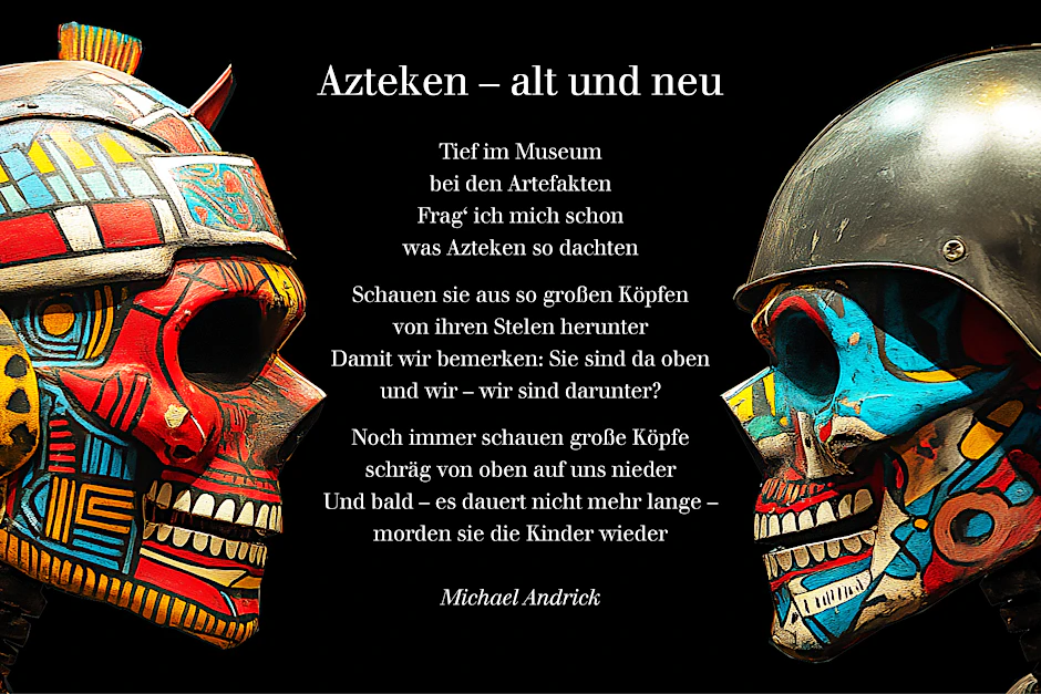 Visualisierung des Gedichts von Michael Andrick