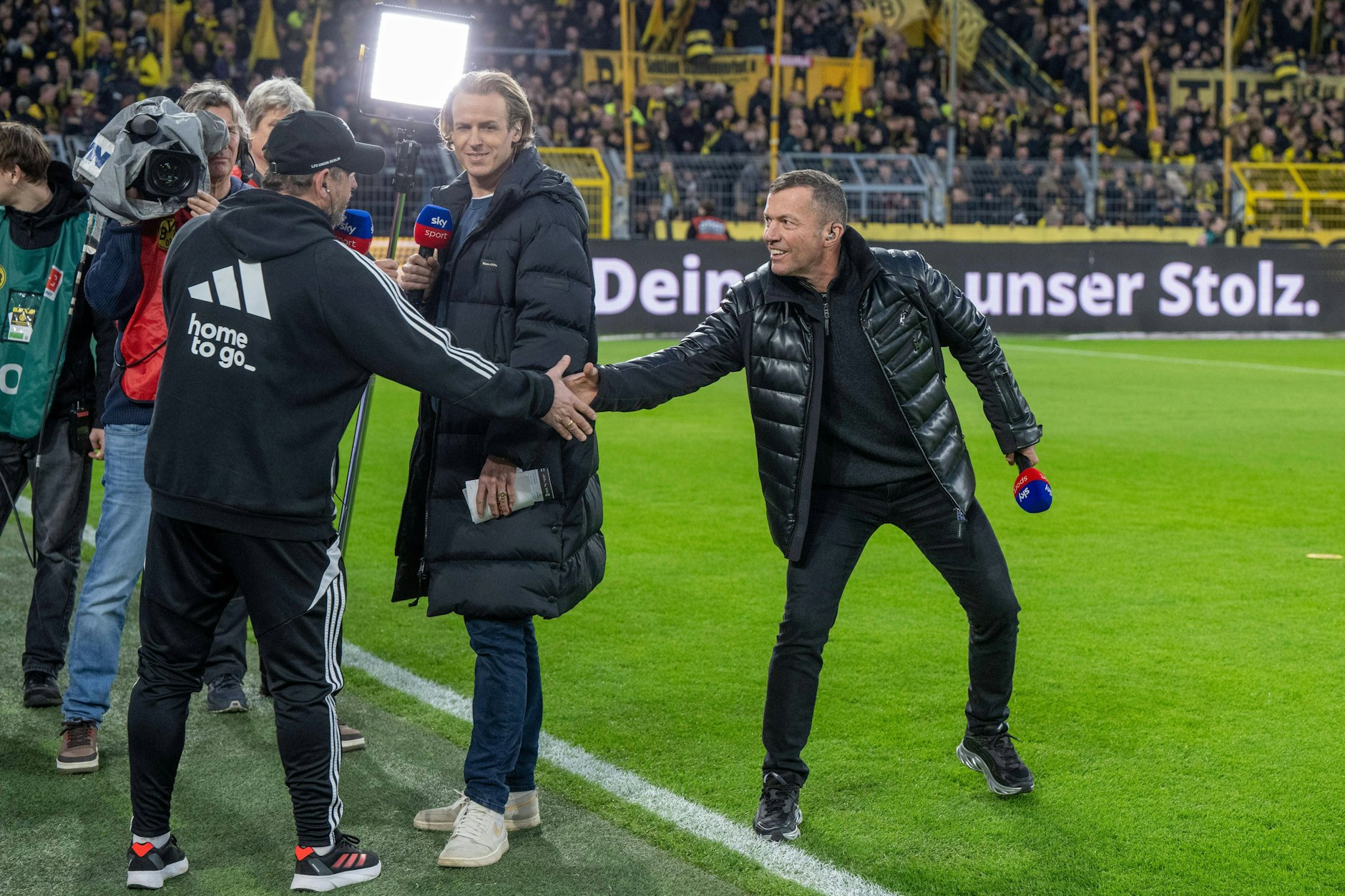 Lothar Matthäus (63) sieht den 1. FC Union mit Trainer Steffen Baumgart (53, l.) auch nach dem 0:6 beim BVB auf einem guten Weg in Richtung Klassenerhalt.
