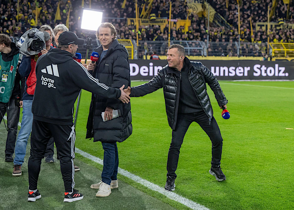 Lothar Matthäus (63) sieht den 1. FC Union mit Trainer Steffen Baumgart (53, l.) auch nach dem 0:6 beim BVB auf einem guten Weg in Richtung Klassenerhalt.