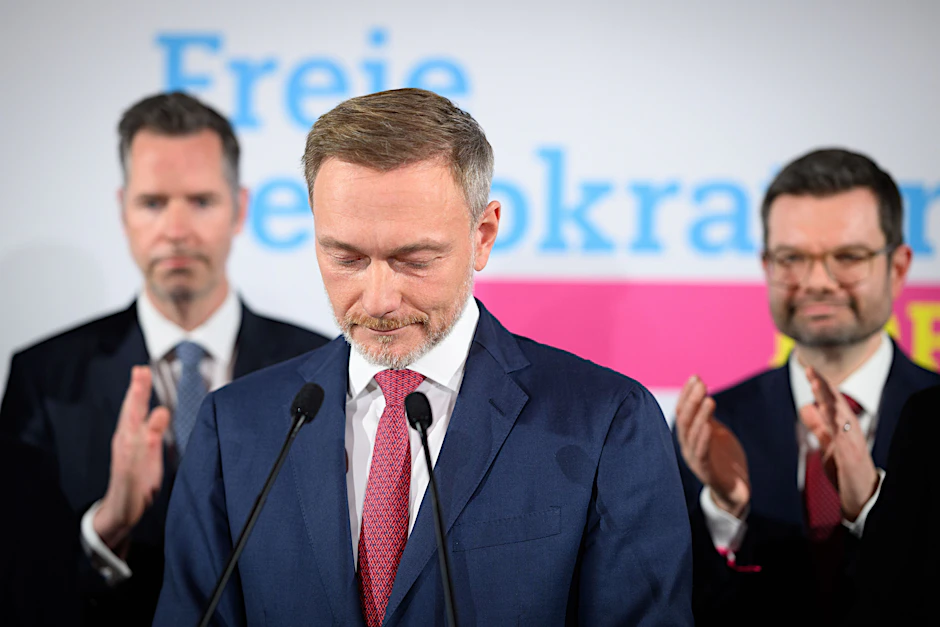 Christian Lindner, Bundesvorsitzender und Spitzenkandidat der FDP, verkündete noch in der Wahlnacht seinen Rückzug.