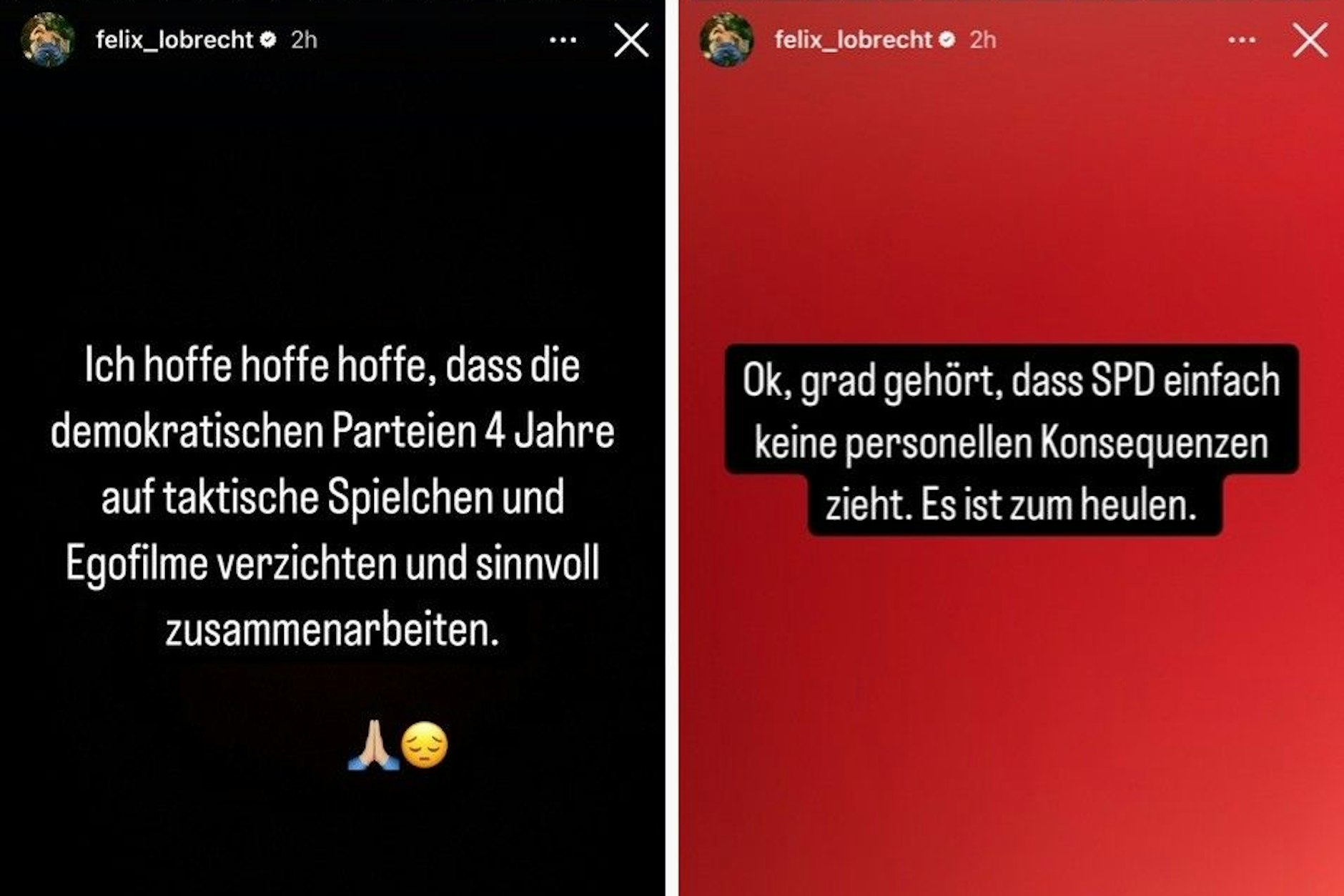 Kiedy komik przestaje się śmiać: Lobrecht apeluje do niemieckich polityków na Instagramie.