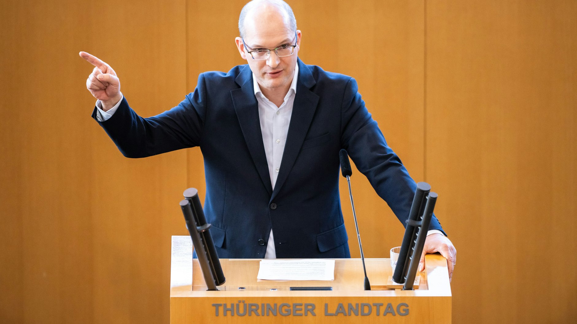 Stefan Möller ist Björn Höckes Co-Parteichef in Thüringen.