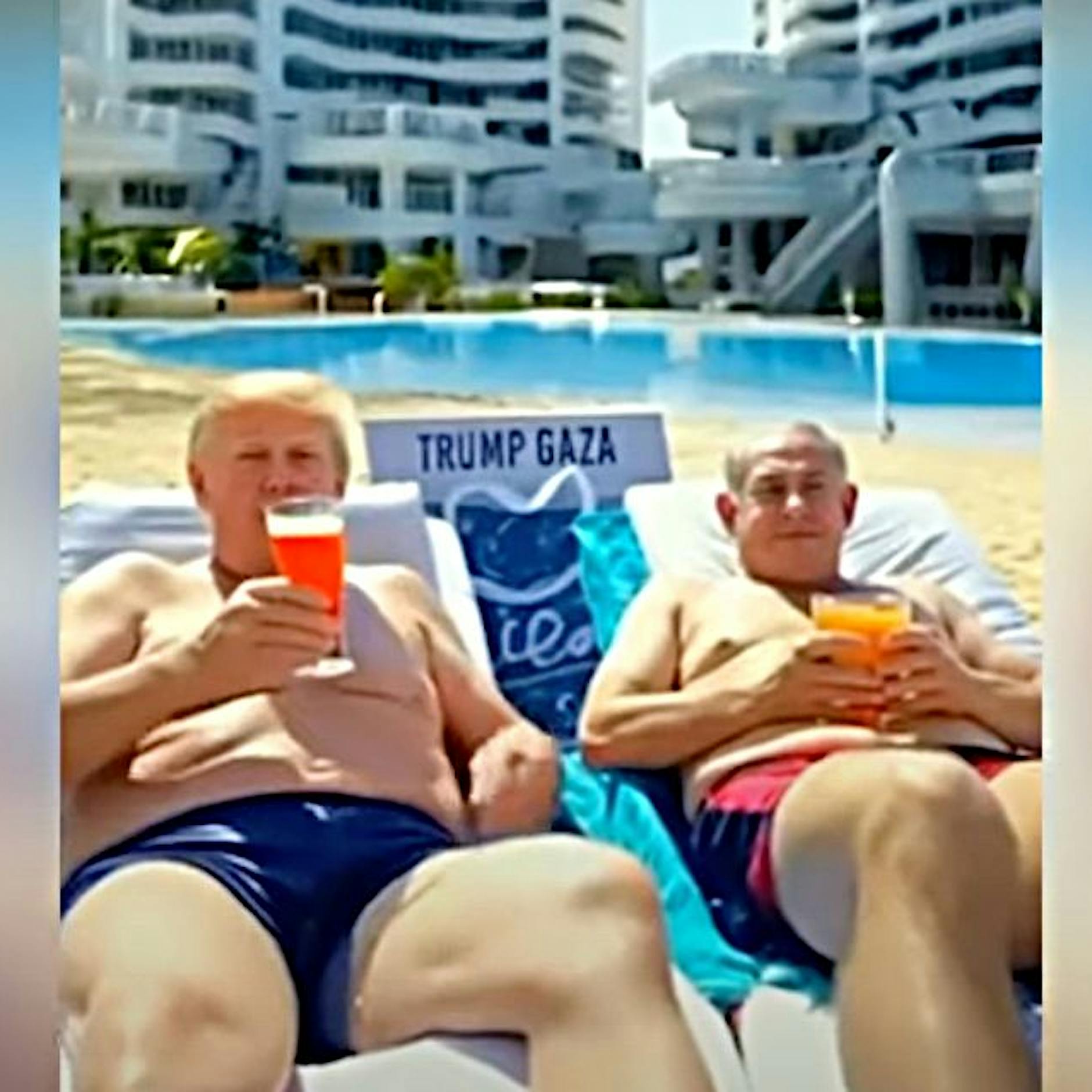 Irres Trump-Video zu Gaza: Cocktails mit Netanjahu, Musk isst Hummus an der „Riviera des Nahen Ostens“