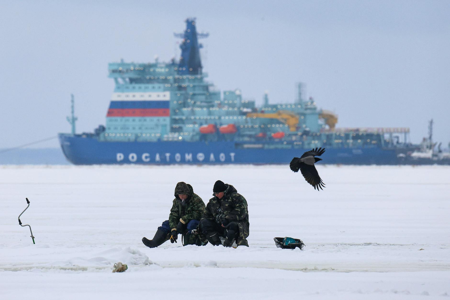 Ein russischer Eisbrecher im Finnischen Meerbusen. Russland und die USA wollen in der Arktis kooperieren.