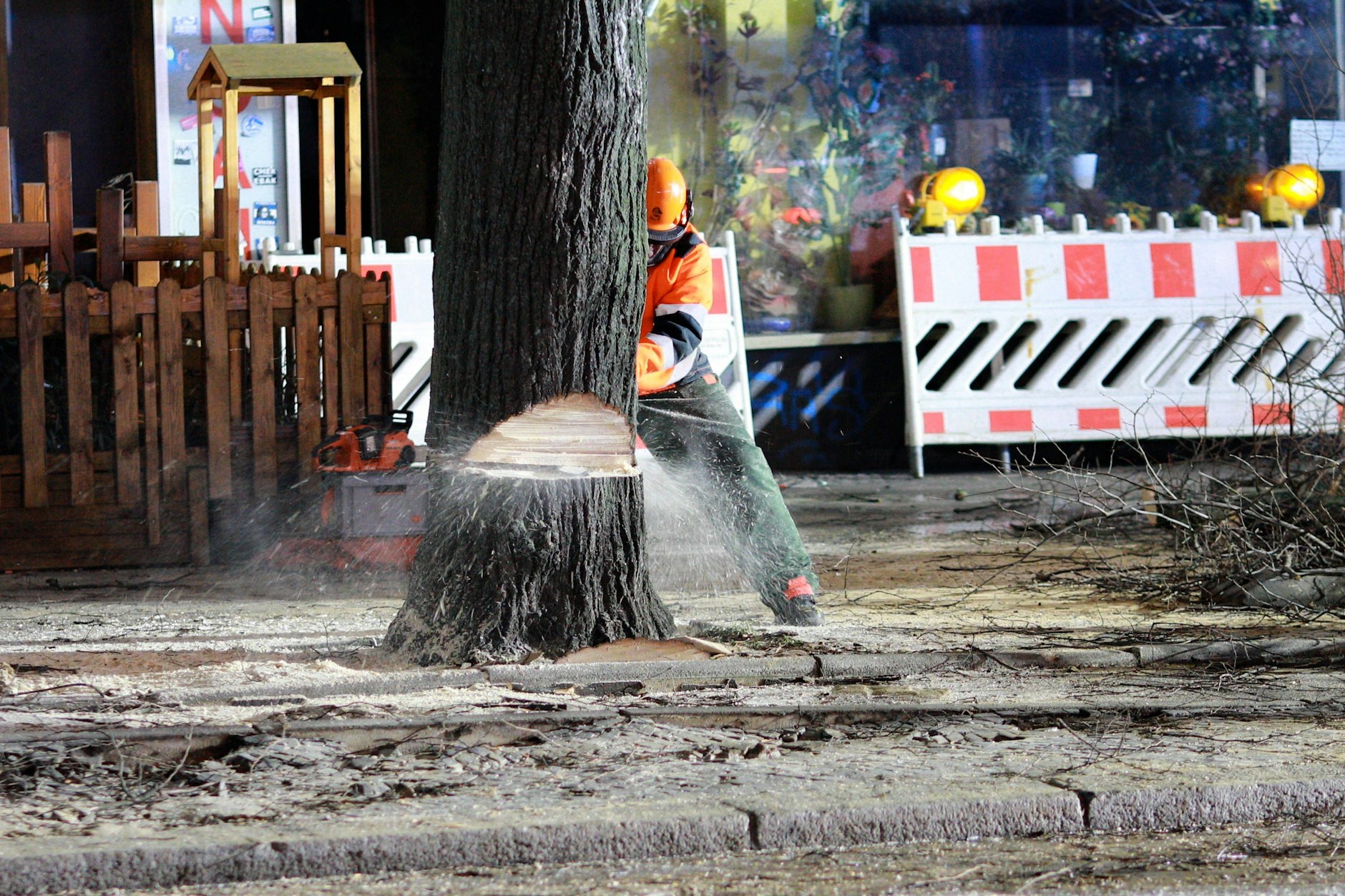 Dutzende Bäume sollen am Tempelhofer Damm gefällt werden. 