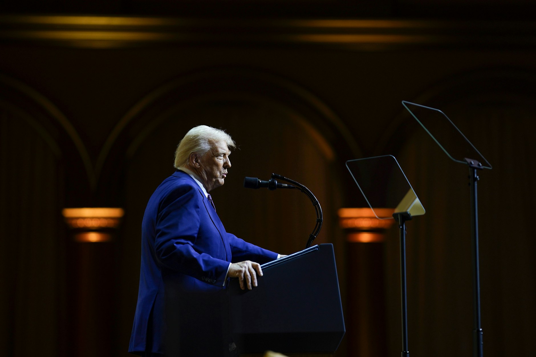 US-Präsident Donald Trump während einer Rede