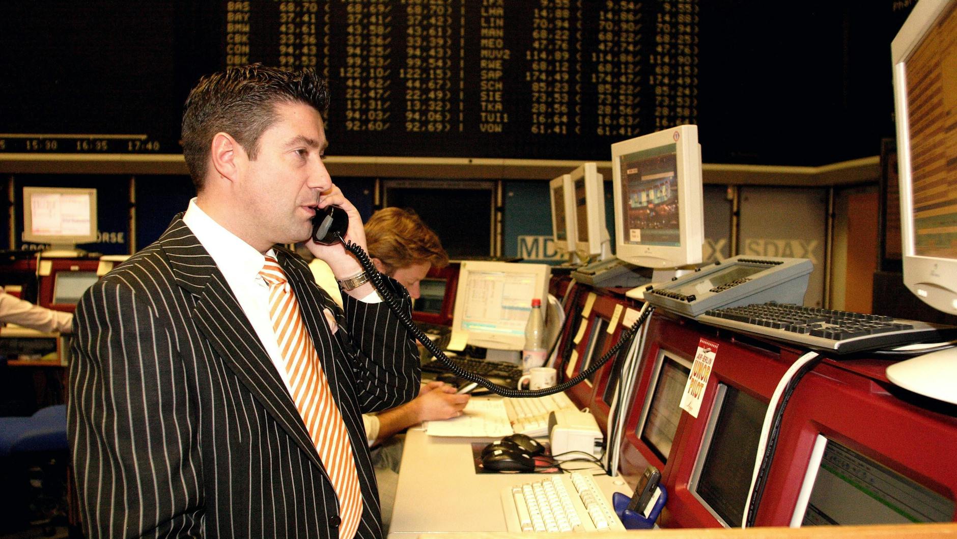 Joachim Llambi auf dem Börsenparkett der Frankfurter Börse im Jahr 2006.