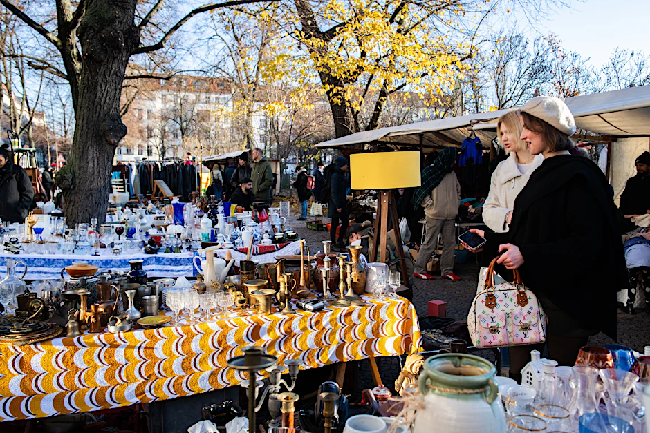 Flohmarkt am Sonntag auf dem Boxhagener Platz