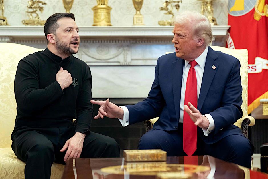 Vor laufenden Kameras kanzelte US-Präsident Donald Trump den ukrainischen Präsidenten Wolodymyr Selenskyj wie einen Schuljungen ab.