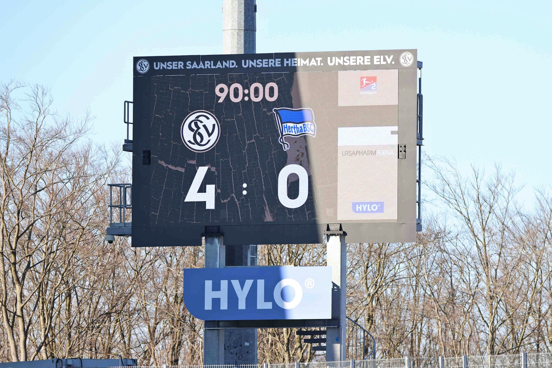 Hertha BSC mit dem nächsten Tiefpunkt der Saison. 0:4-Blamage bei der SV Elversberg.