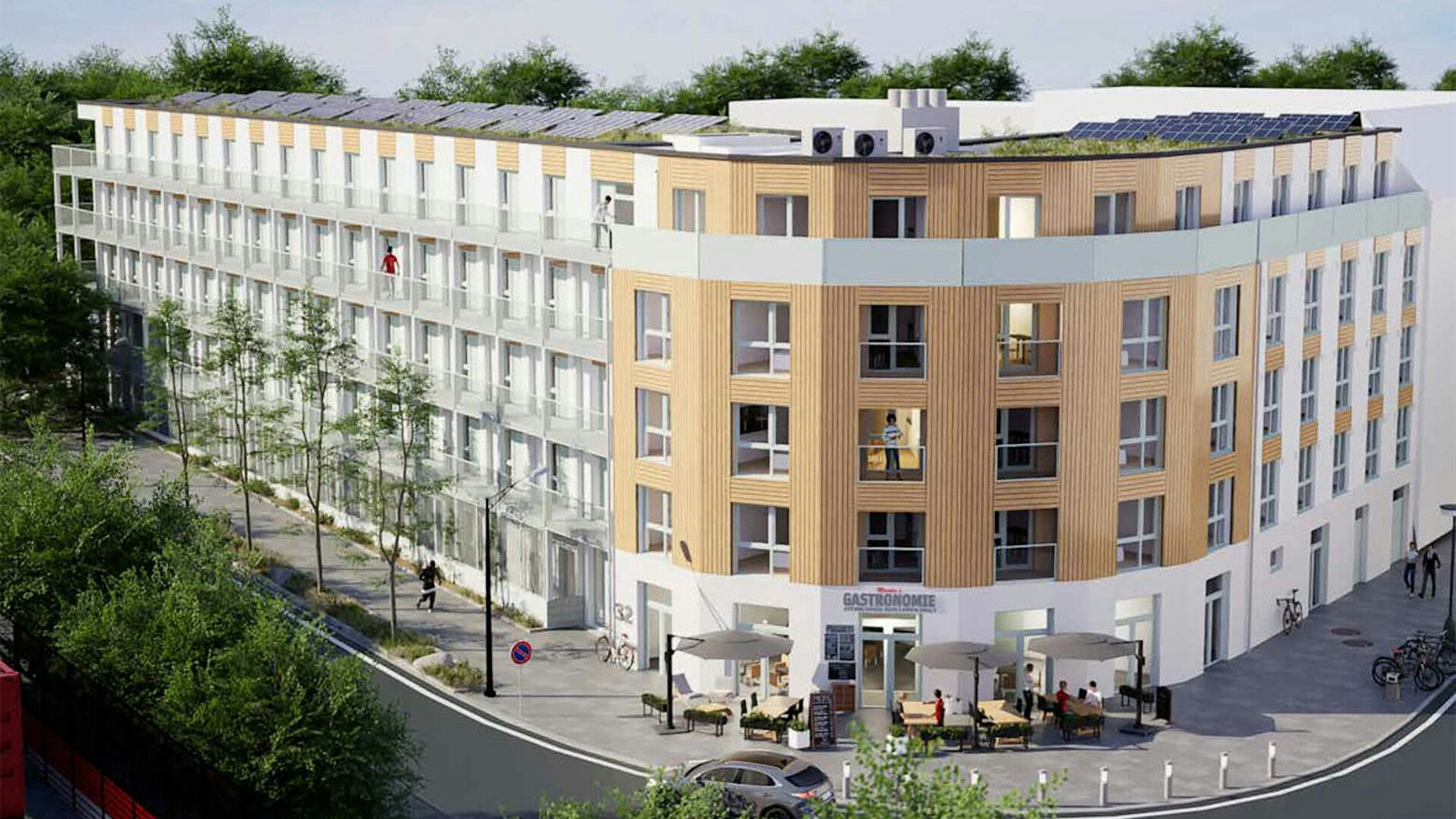 Für diesen Neubau in Köpenick muss die "Union-Tanke" weichen.