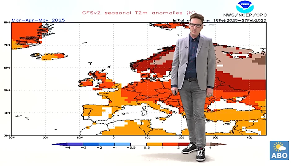 Meteorologe Dominik Jung erklärt das aktuelle Wetter, der deutlich zu warm ist.