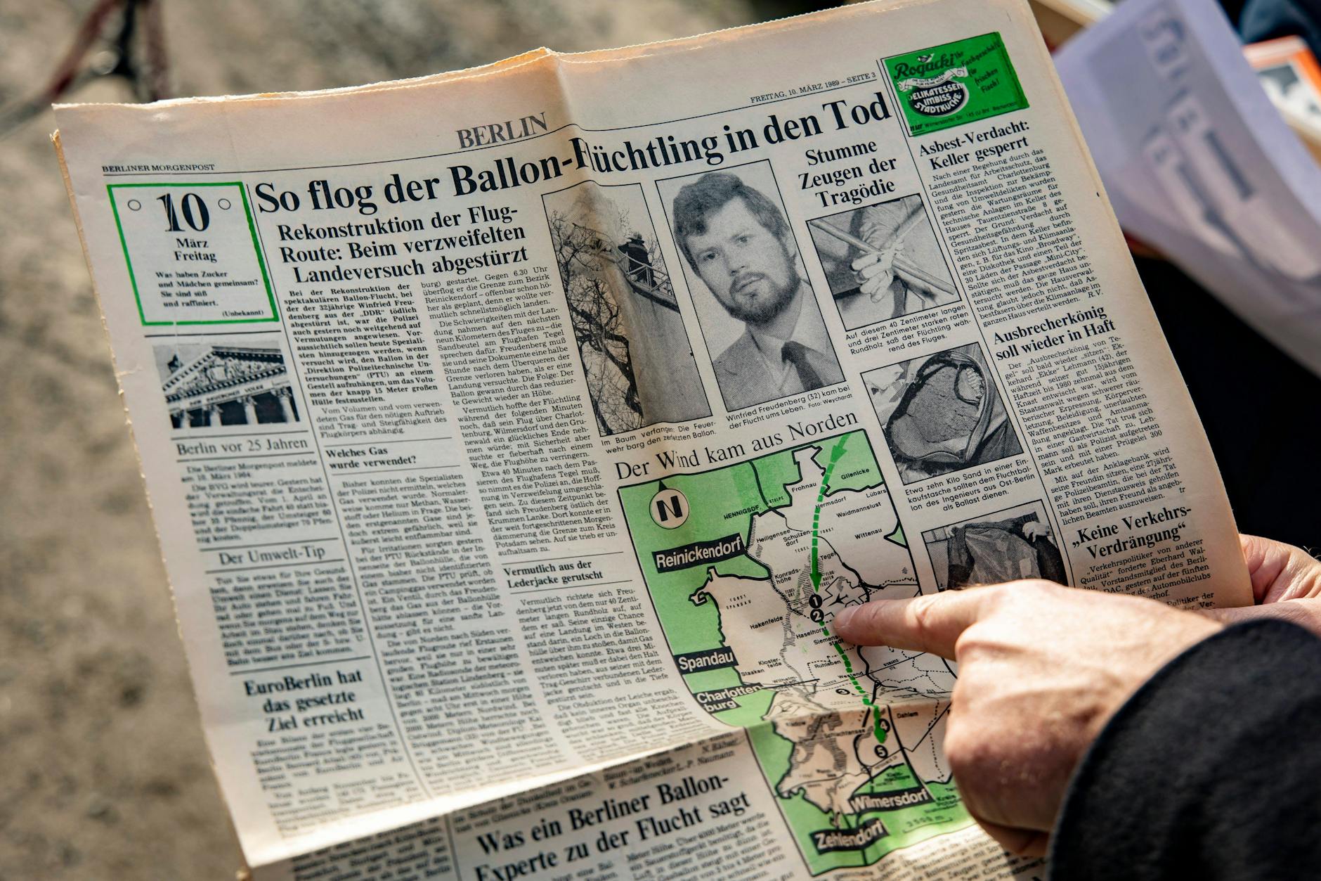 Panik, Kälte, Verzweiflung: Fünf quälende Stunden dauerte Winfried Freudenbergs Ballonfahrt über das Berliner Stadtgebiet. Dann stürzte er ab.