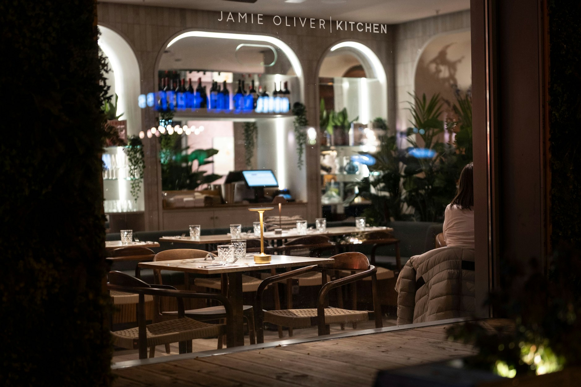 Vollbesetzt sieht anders aus: Jamie Oliver Kitchen auf der Friedrichstraße an einem Abend im Februar.