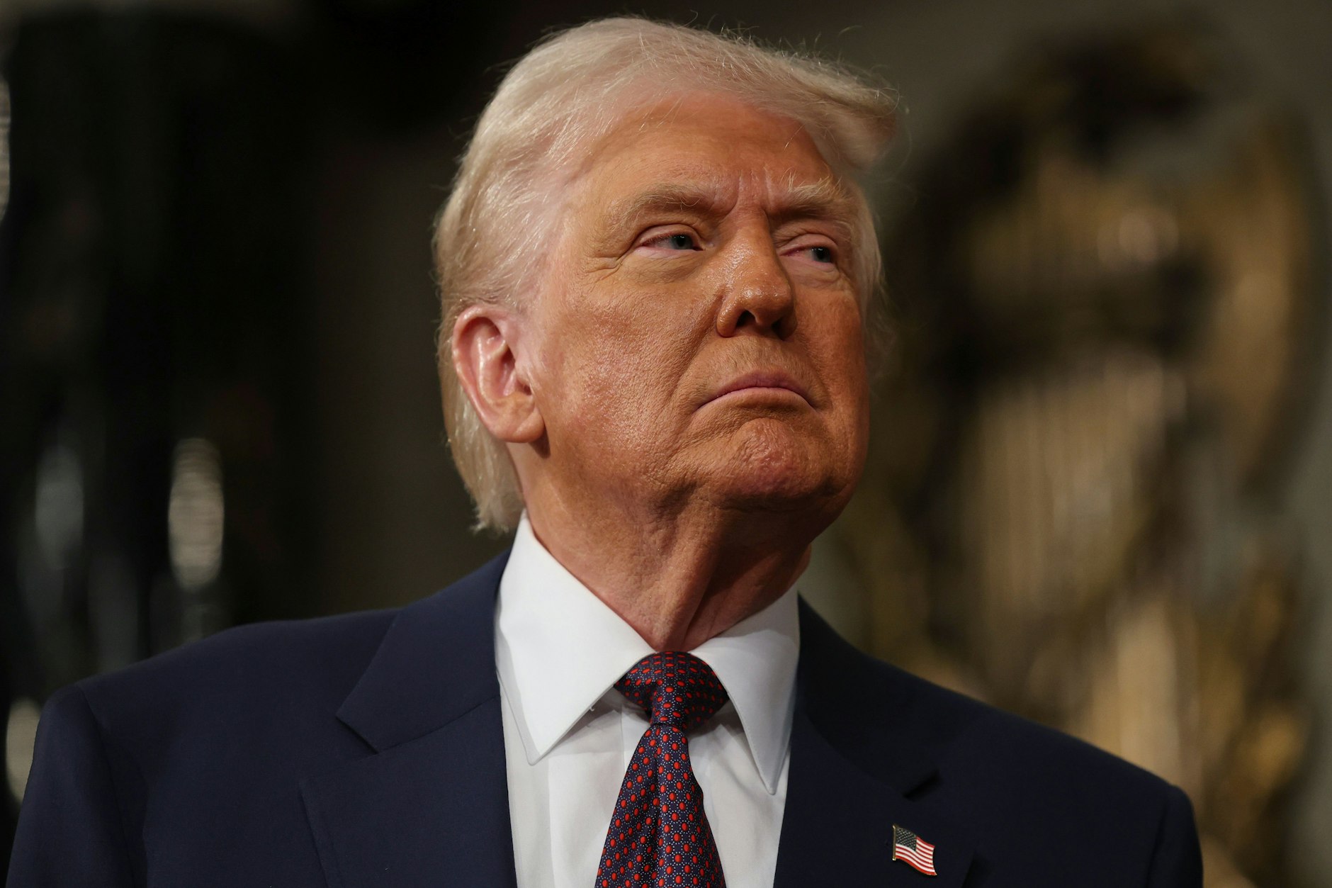 US-Präsident Donald Trump spricht vor einer gemeinsamen Sitzung des Kongresses im Kapitol.