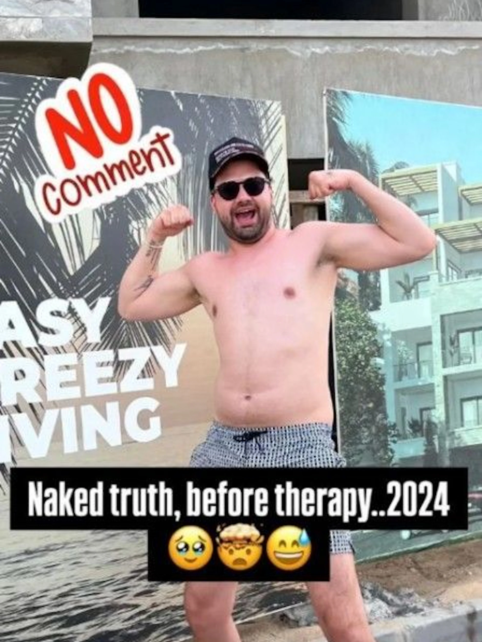 Jimi Blue Ochsenknecht zeigt auf Instagram seinen Körper von 2024.