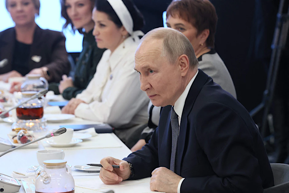 Kein Friede ohne ihn: der russische Präsident Wladimir Putin am Donnerstag bei einer Veranstaltung des Fonds der Verteidiger des Vaterlands