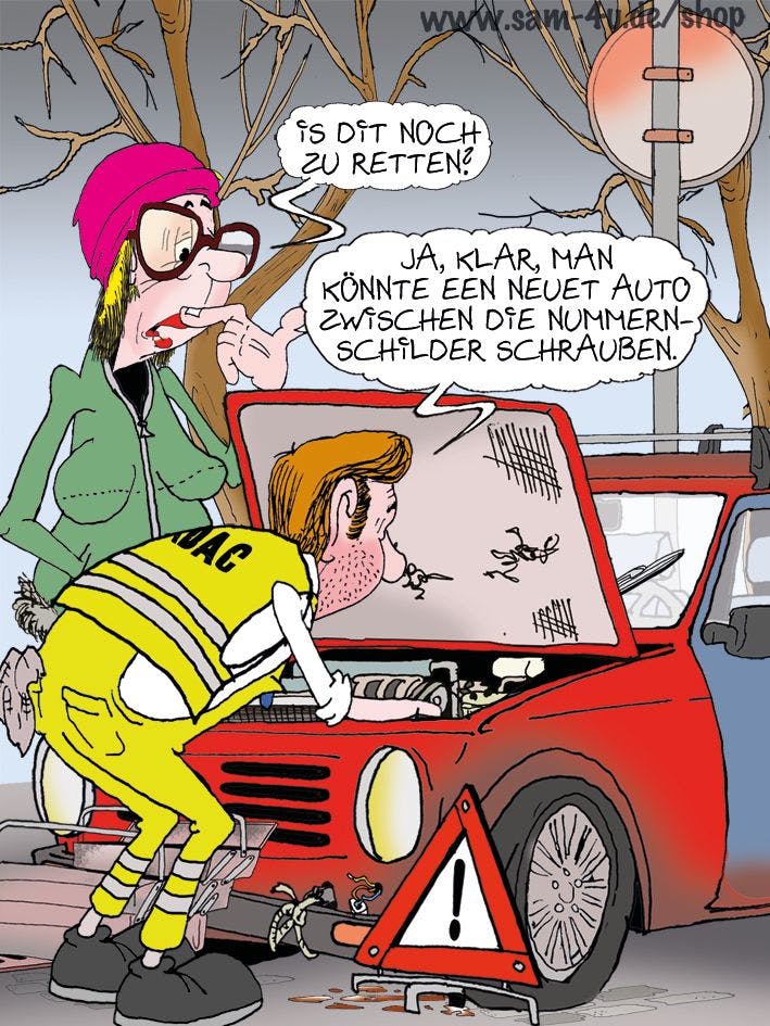Unser Cartoon kommt jeden Tag von Zeichner Sam Paff aus Berlin - auch am heutigen Sonntag!