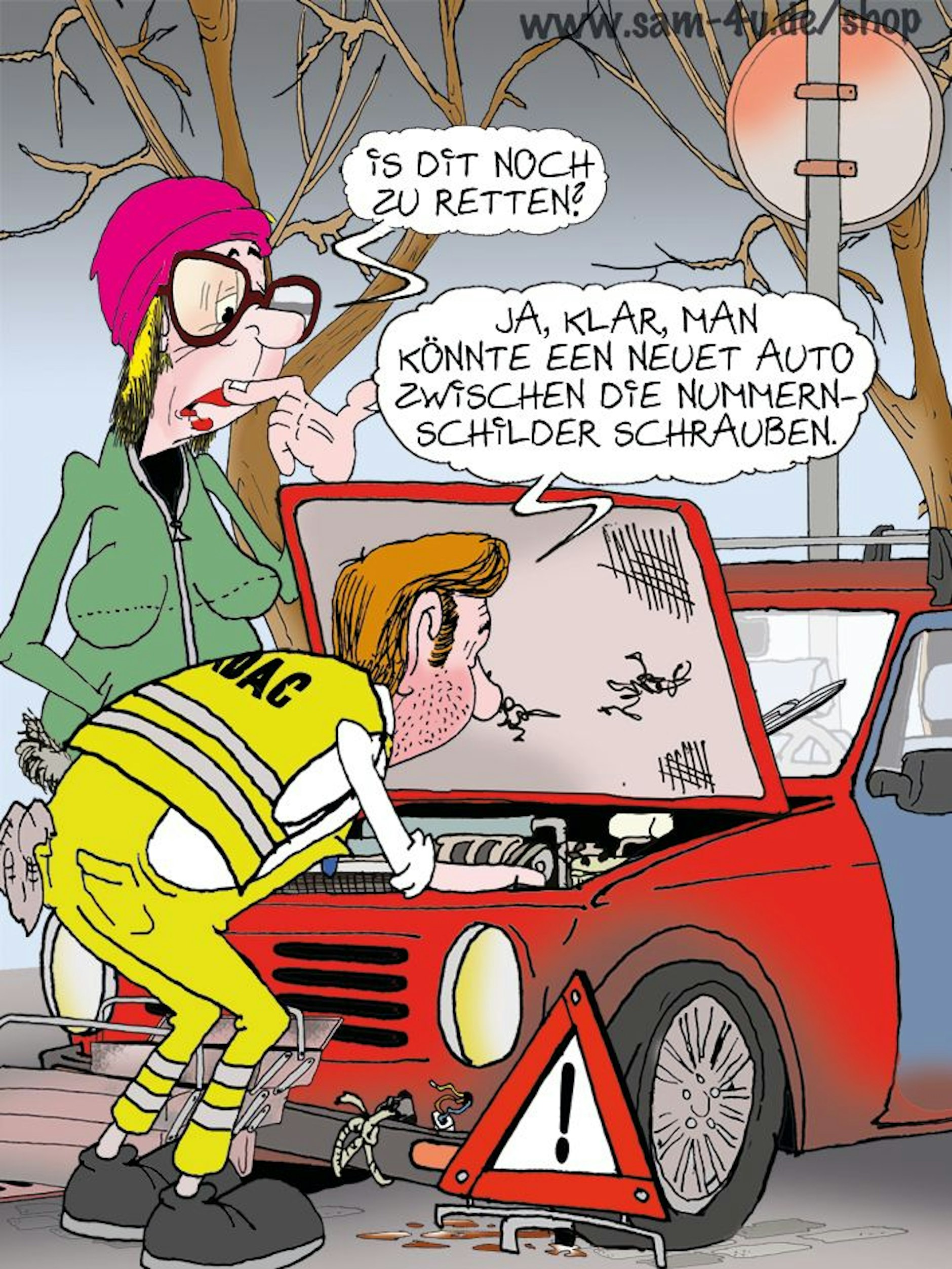Unser Cartoon kommt jeden Tag von Zeichner Sam Paff aus Berlin - auch am heutigen Sonntag!