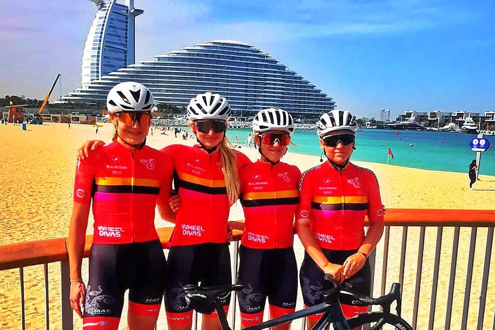 Die Wheel Divas starteten in Dubai in die neue Saison.