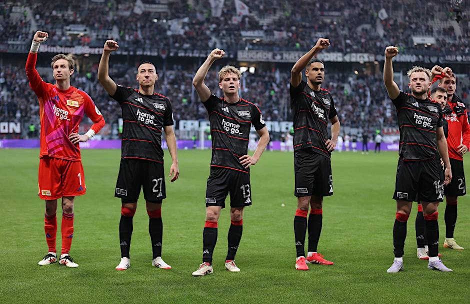 In Frankfurt durften die Spieler des 1. FC Union Berlin den dritten Auswärtssieg der laufenden Saison bejubeln.