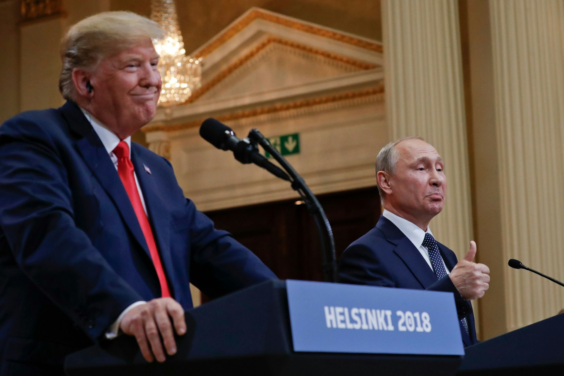 Wladimir Putin und Donald Trump am 17. Juli 2018 in Helsinki.
