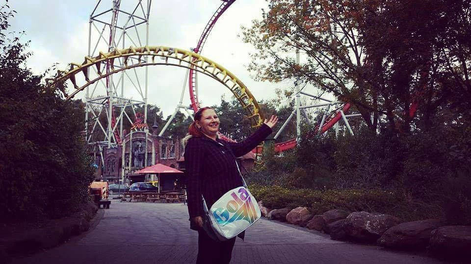 Die Achterbahn „Sky Scream“ war die erste große Liebe von Gaëlle Engel.