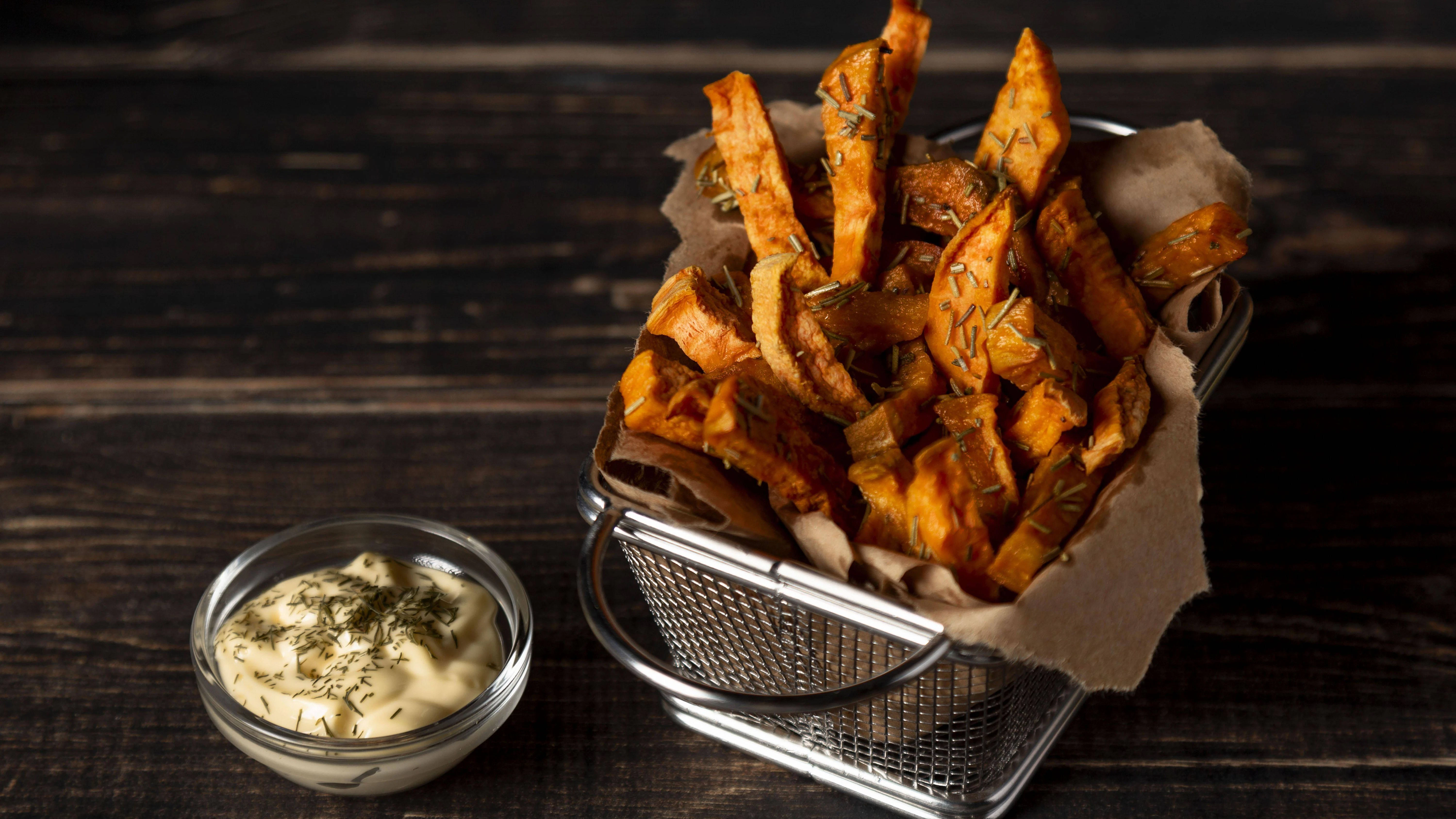 Probieren Sie als schnelles Abendbrot doch mal Süßkartoffel-Pommes?