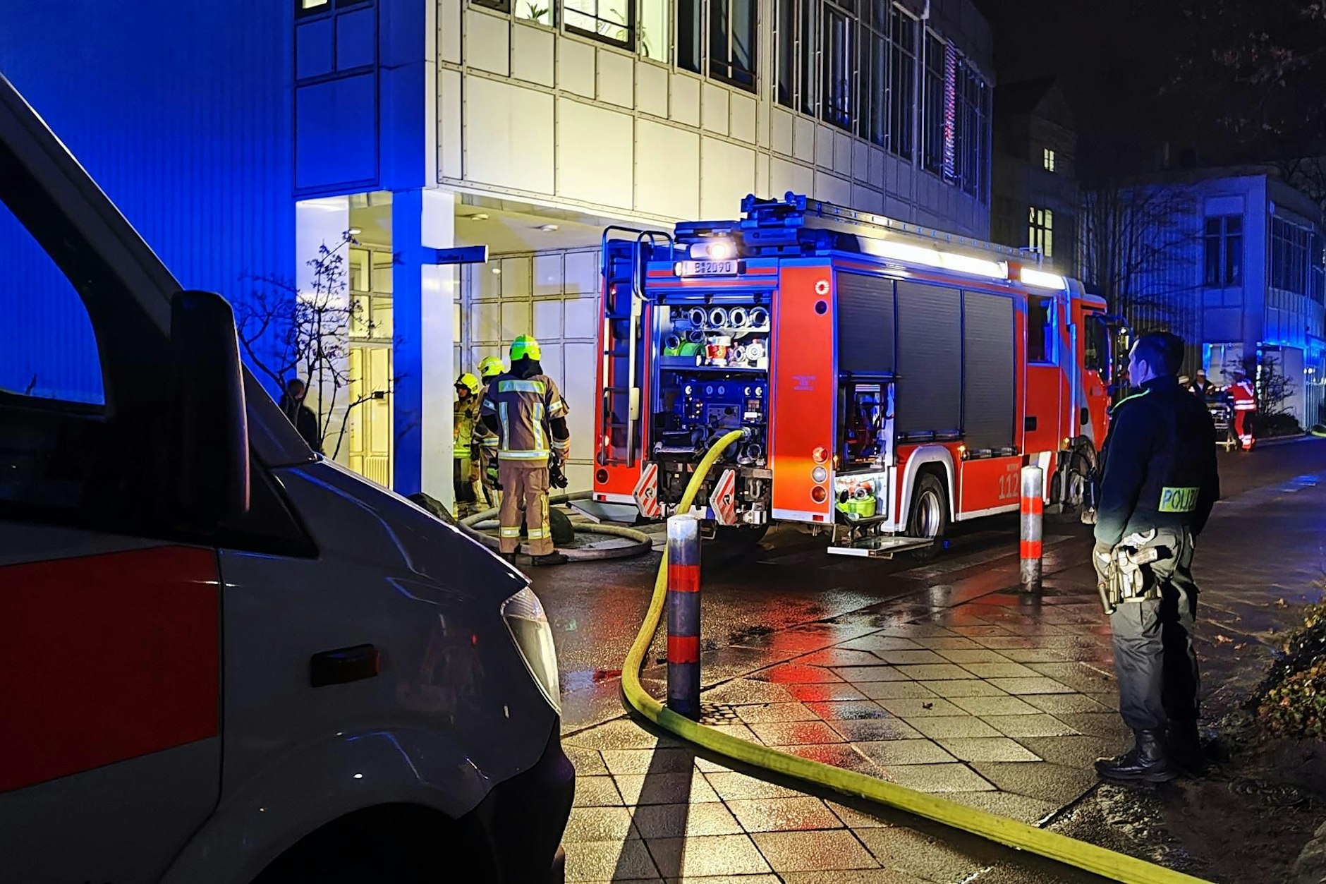 In der Nacht brannte es im Vivantes-Krankenhaus in Neukölln.
