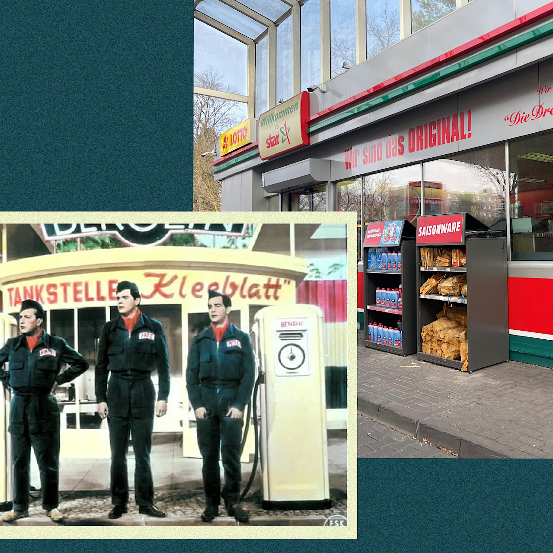 „Die Drei von der Tankstelle“: An diesen Zapfsäulen in Zehlendorf verliebte sich Heinz Rühmann in Lilian Harvey