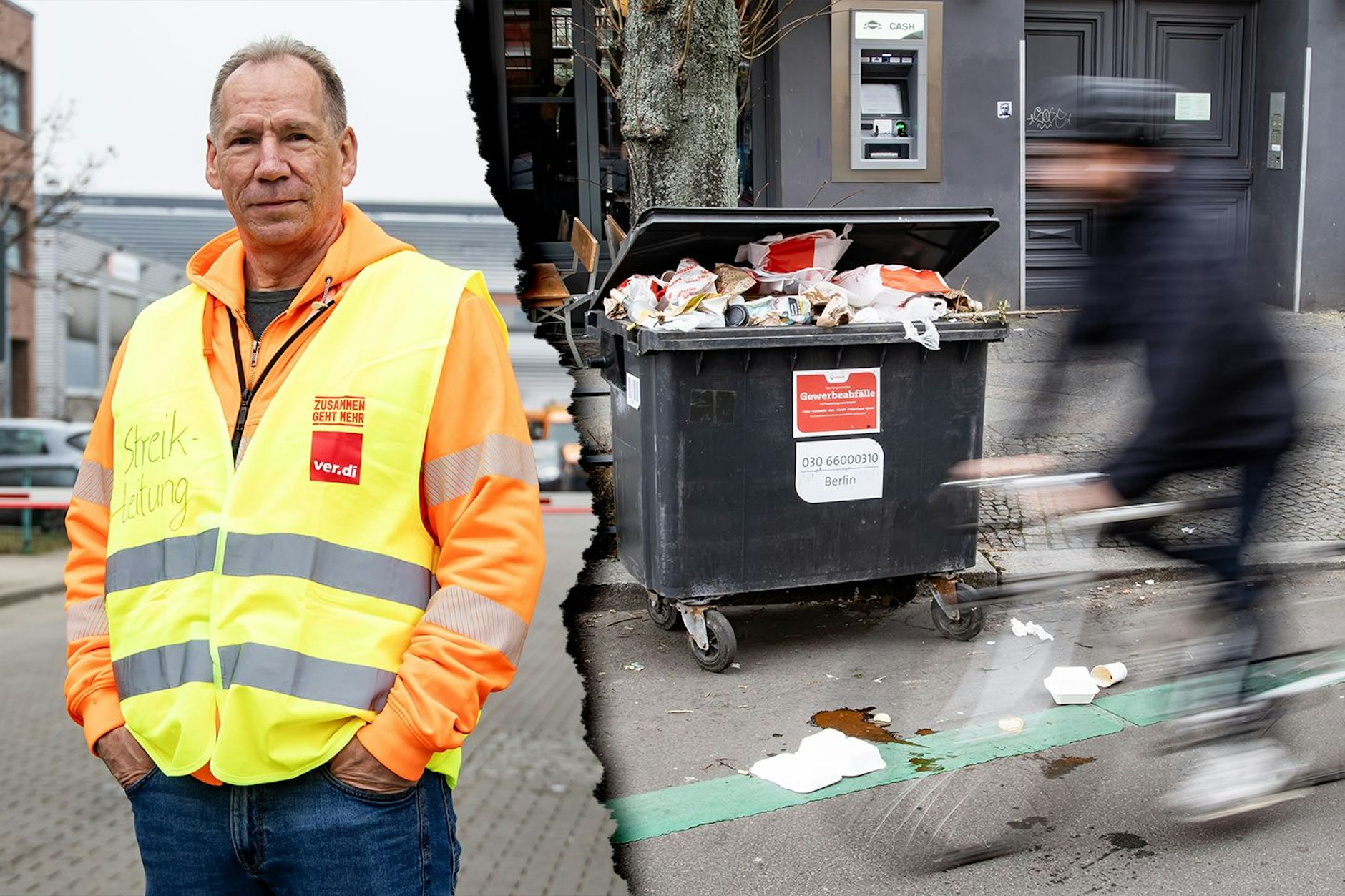 Uwe Münke arbeitet für die Berliner Stadtreinigung - und mag seinen Job. Warum der Streik trotzdem wichtig ist, verrät er in einem Interview.
