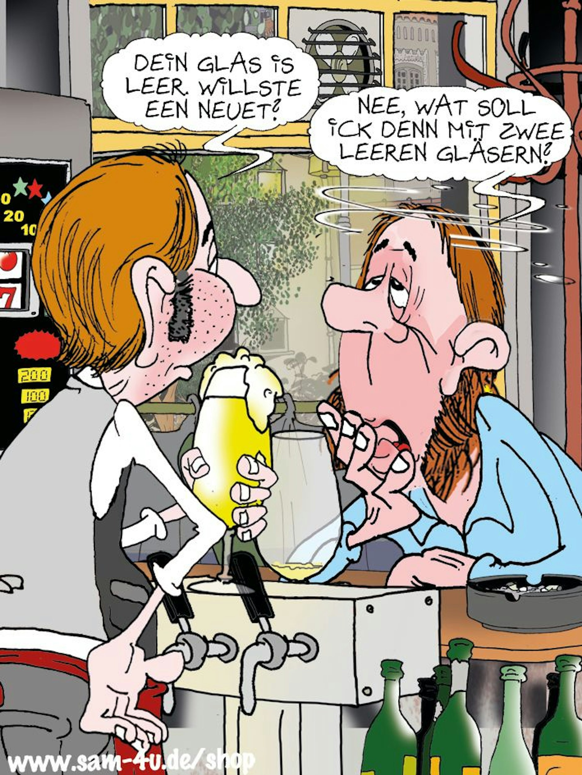 Auch heute hat Zeichner Sam Paff aus Berlin einen Cartoon für Sie zu Papier gebracht. Viel Spaß beim Schmunzeln!