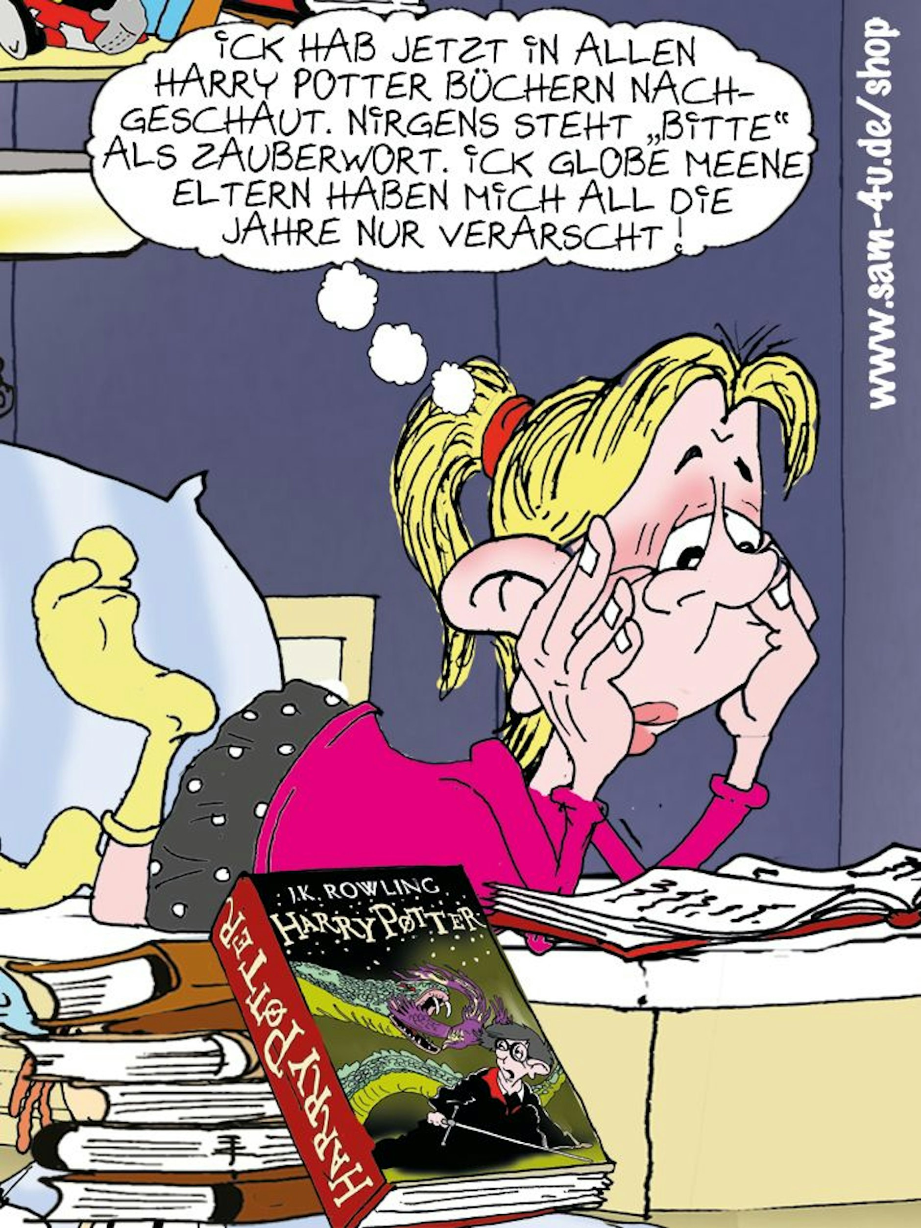 Der Cartoon des Tages kommt auch heute von unserem Zeichner Sam Paff aus Berlin.