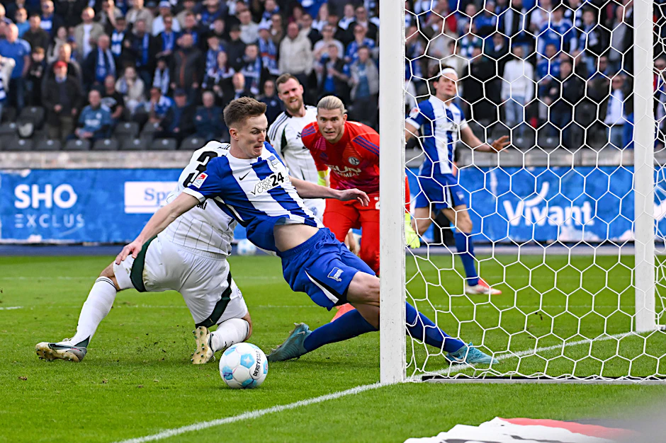 Gut möglich, dass Luca Wollschläger im wichtigen Auswärtsspiel bei Eintracht Braunschweig für Hertha BSC auf Torejagd geht.