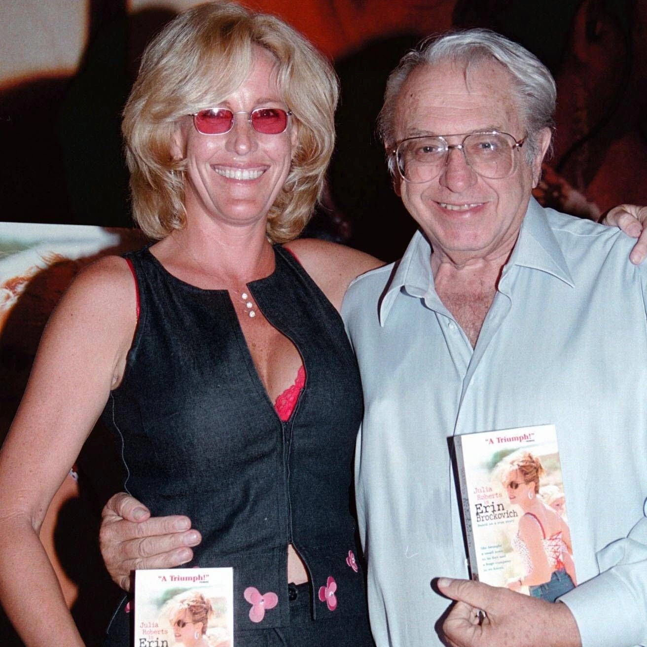 Erin Brokovich mit ihrem damaligen Boss, Anwalt Ed Masry.