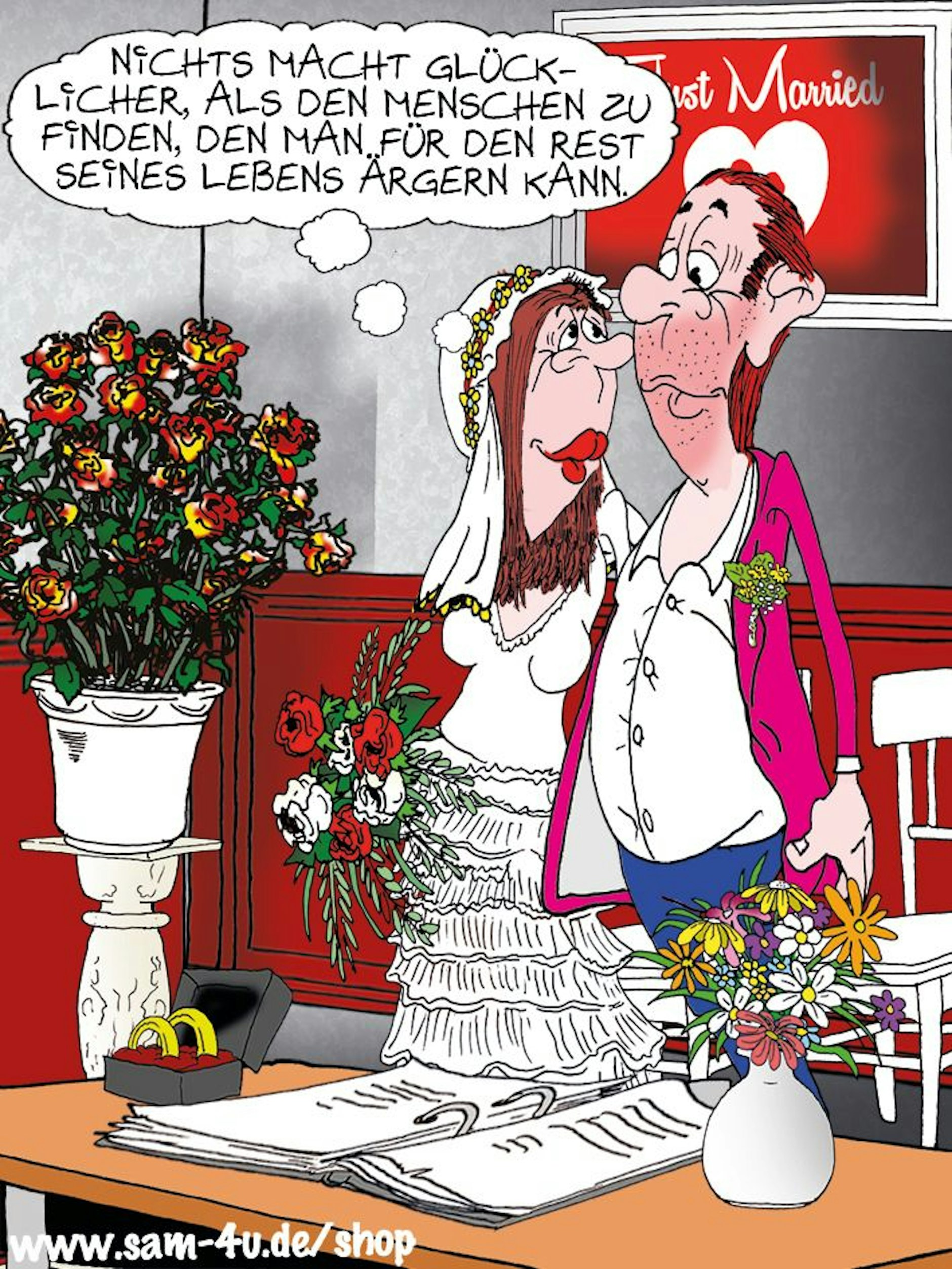 Vorhang auf für den Cartoon des Tages, der auch heute von Zeichner Sam Paff aus Berlin stammt.