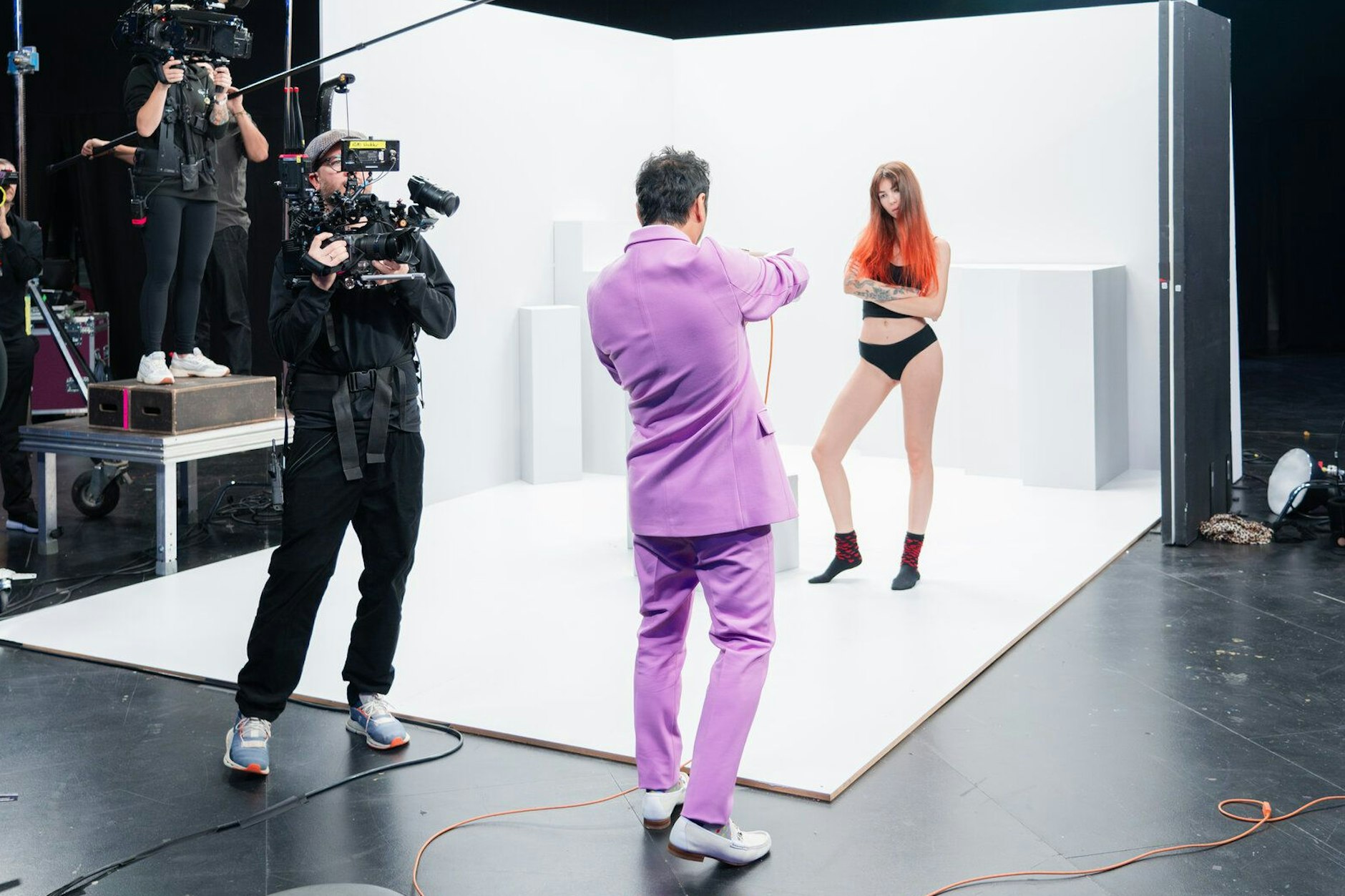 GNTM-Kandidatin Lulu beim Shooting mit Yu Tsai.