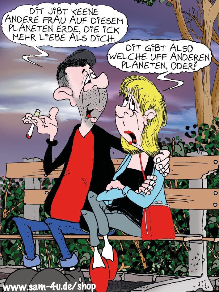 Der Cartoon des Tages kommt auch heute von unserem Zeichner Sam Paff aus Berlin.