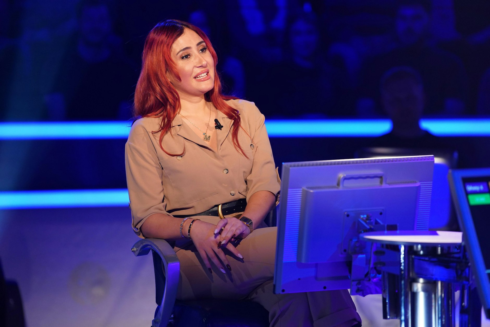 Kandidatin Melissa Topkaya muss sich bei „Wer wird Millionär?“ mit der Frage nach dem Zweidrittelzeitpunkt herumschlagen.