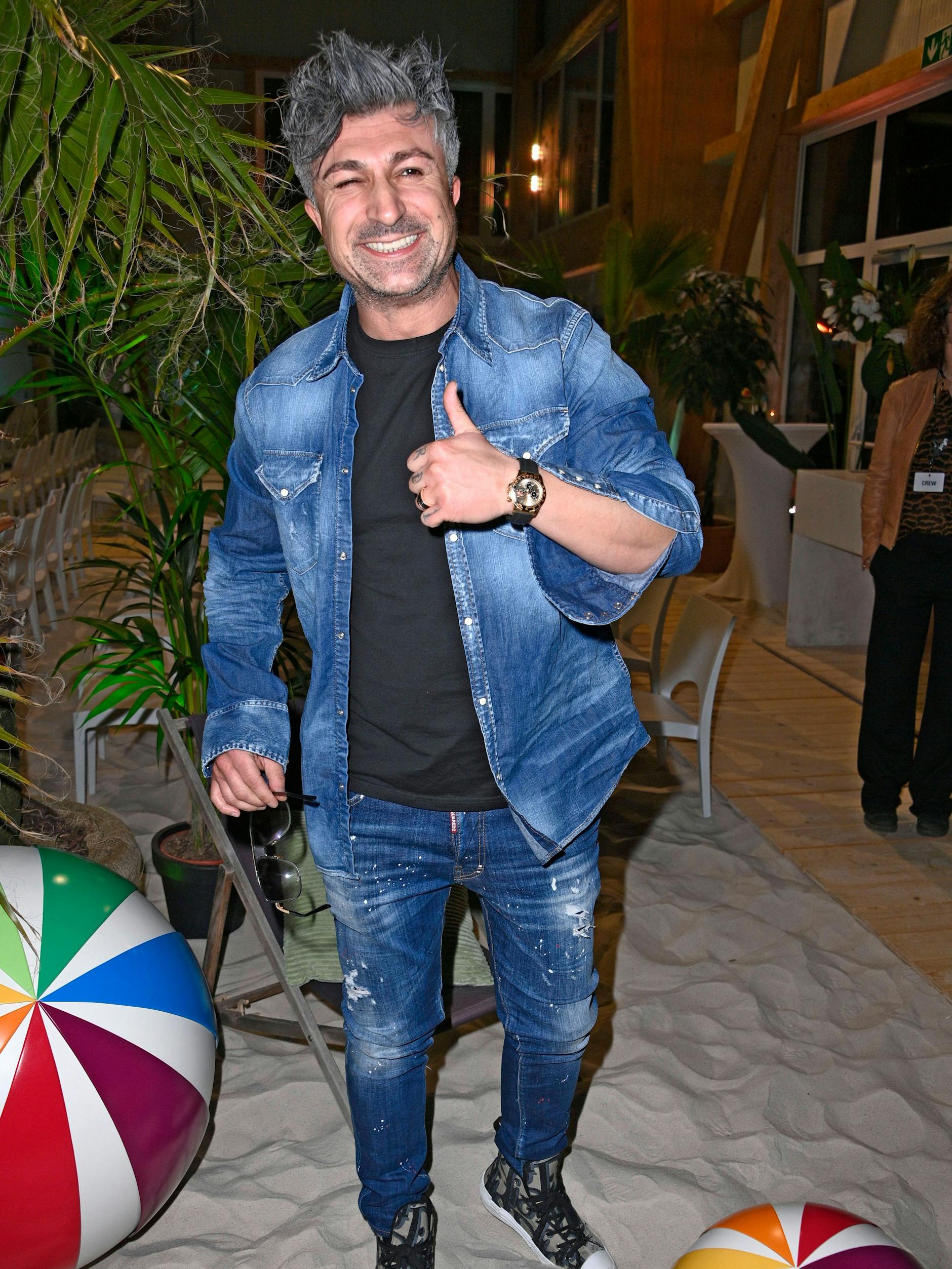 Lotto-Millionär Chico bei der „Promis unter Palmen“-Premiere am 10. Februar in Berlin.
